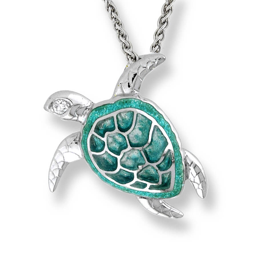 Green Turtle Necklace