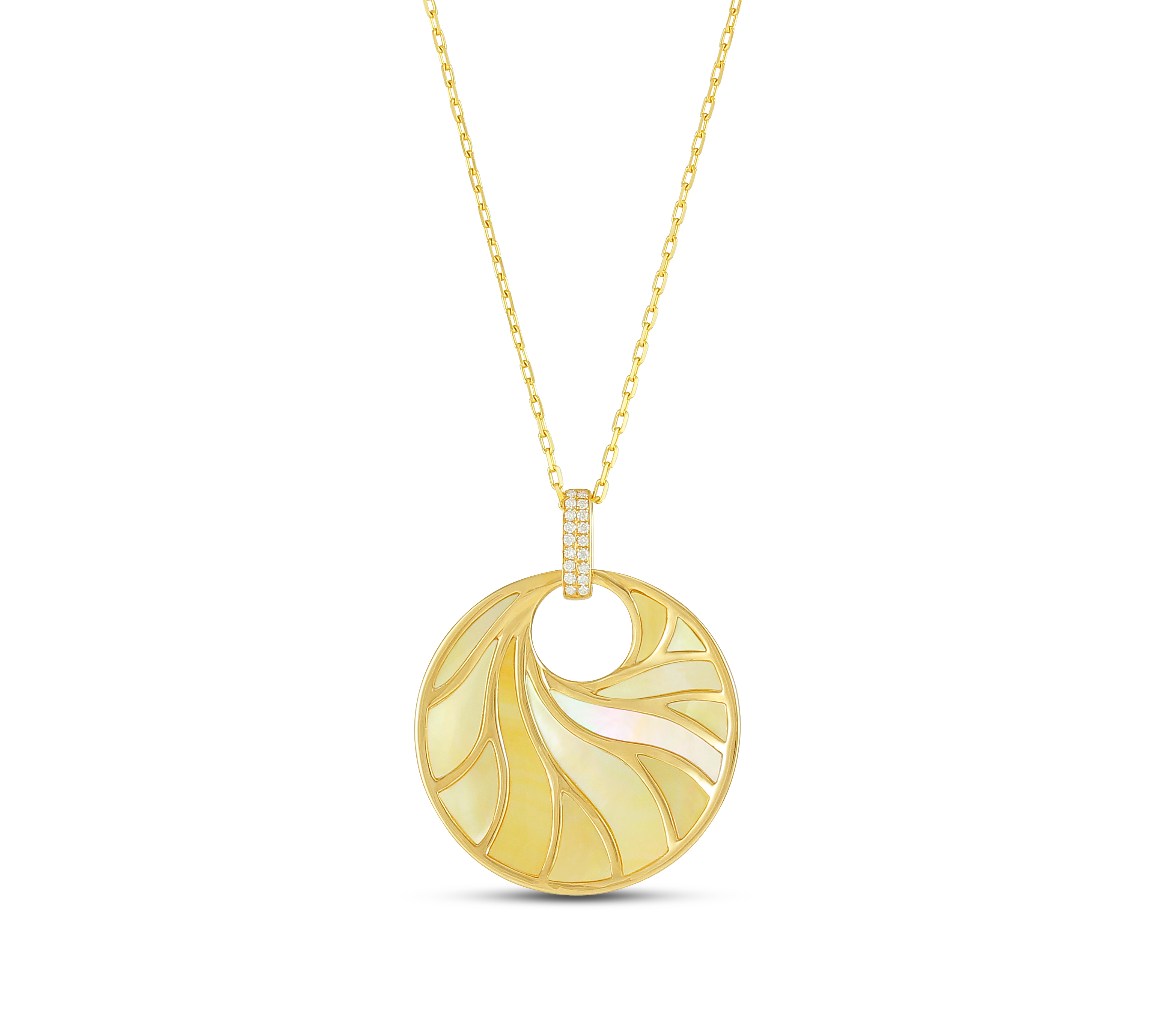 Mother of Pearl Pendant with Chain